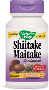 Nature's Way Shiitake Maitake Standardized is a tonic for wellbeing.  The mushroom has also been beneficial for prostate health, including prostate cancer..